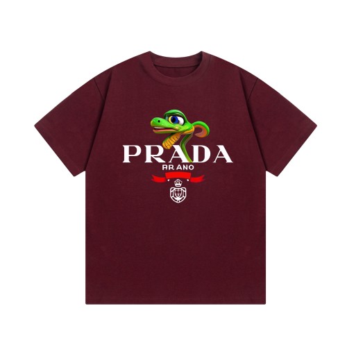 Prada Luxury Brand Men Womens Short Sleeve T-Shirt T shirts   