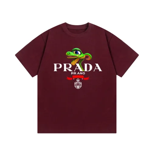Prada Luxury Brand Men Womens Short Sleeve T-Shirt T shirts   