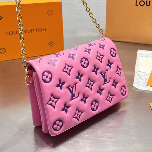Louis Vuitton Womens Bags Messenger Shoulder Bags Luxury Brand POCHETTE COUSSIN with Original Box M80742