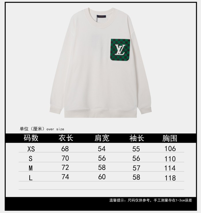 Louis Vuitton Womens Mens Long Sleeve Sweatshirt Luxury Brand Mens Sweatshirts   