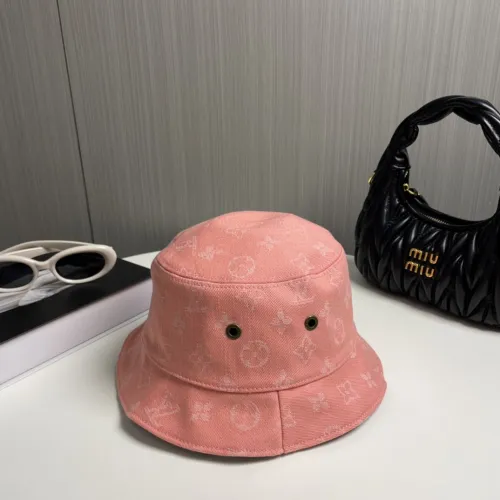 Louis Vuitton Womens Mens Cap Bucket Hat Luxury Brand with Original Box  