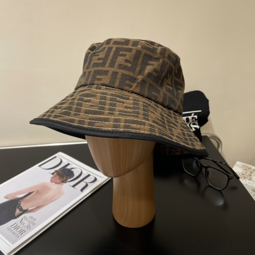 Fendi Men Womens Bucket Hat Luxury Brand Design Fendi Cap with Original Box  