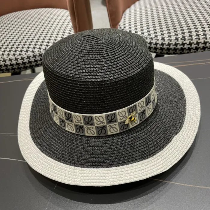 Loewe Womens Bucket Hat Luxury Brand Design Loewe Hats Straw Hat with Original Box  
