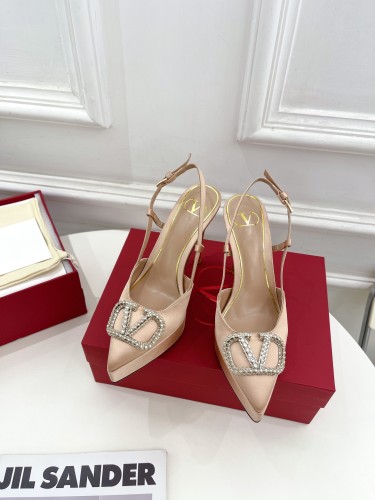 Valentino Garavani Women Fashion Shoes Pumps Luxury Brand Vlogo Signature Calfskin with Original Box 11cm Heel Whatsapp 