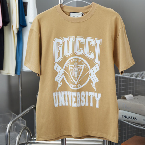 Gucci Luxury Brand Women Mens Short Sleeve T-Shirt COTTON JERSEY PRINTED T-SHIRT   