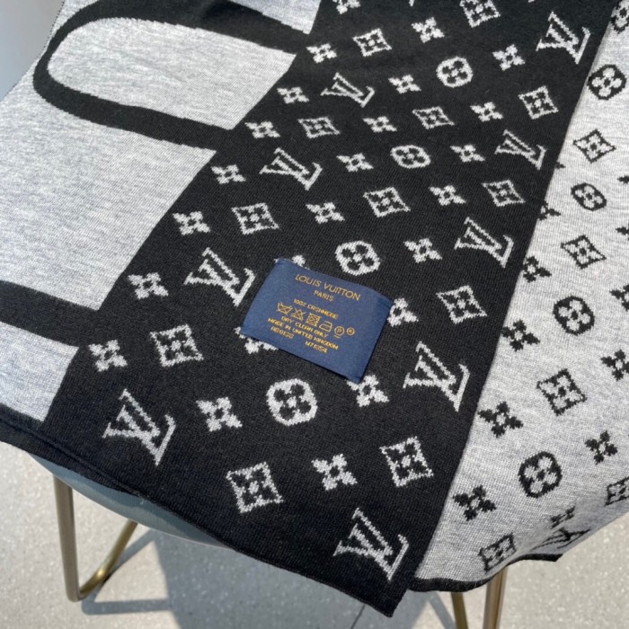 Louis Vuitton Scarves Men Womens Fashion Scarf with Original Box   
