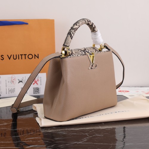 Louis Vuitton Womens Bags Handbags Luxury Brand CAPUCINES BB Leather Messenger Shoulder Bags M52689