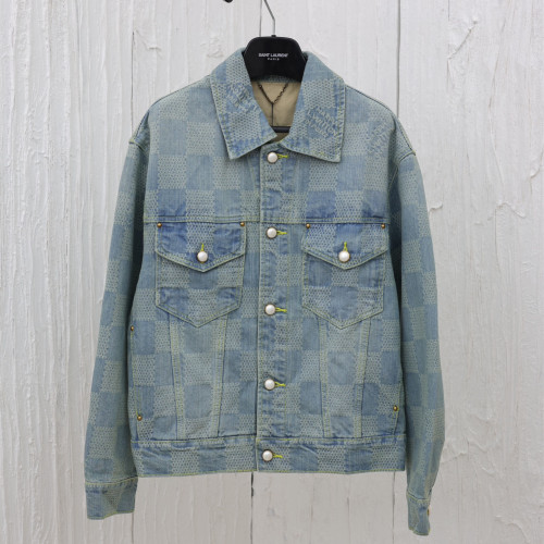 Louis Vuitton Men Womens Coat Jacket Luxury Brand Mens Denim Jackets Top Quality   