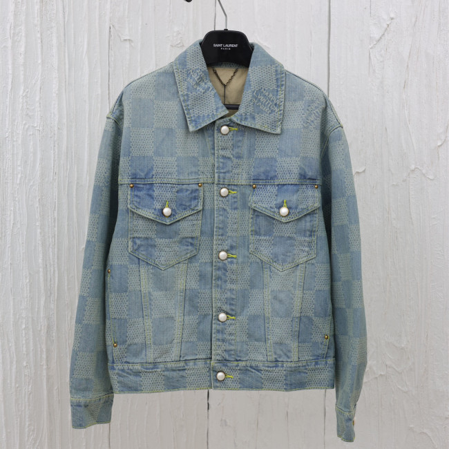 Louis Vuitton Men Womens Coat Jacket Luxury Brand Mens Denim Jackets Top Quality   