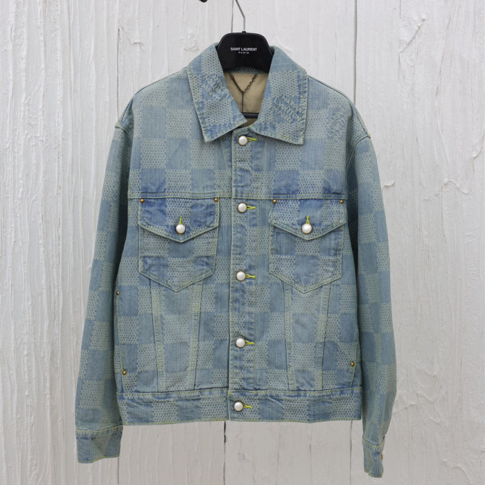 Louis Vuitton Men Womens Coat Jacket Luxury Brand Mens Denim Jackets Top Quality   