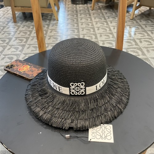 Loewe Womens Bucket Hat Luxury Brand Design Loewe Straw Hats with Original Box  