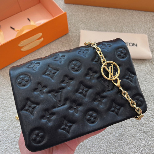 Louis Vuitton Womens Bags Messenger Shoulder Bags Luxury Brand POCHETTE COUSSIN with Original Box M80742