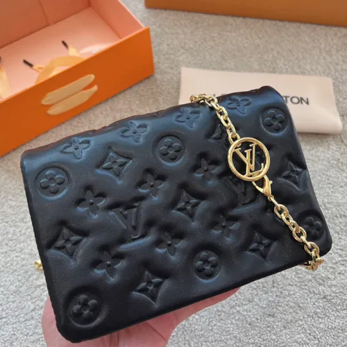 Louis Vuitton Womens Bags Messenger Shoulder Bags Luxury Brand POCHETTE COUSSIN with Original Box M80742