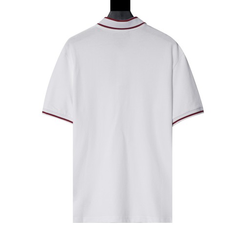 Gucci Luxury Brand Women Mens Short Sleeve T-Shirt Polo Shirt COTTON PIQUET POLO SHIRT WITH WEB ‎784422 XJGJW 9692   