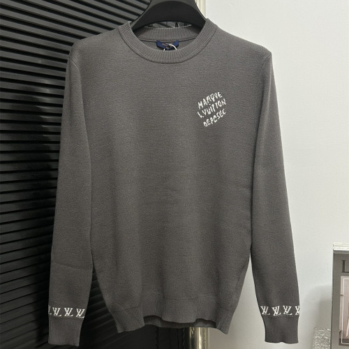 Louis Vuitton Mens Sweater Knitwear Luxury Brand Mens Sweaters Long-Sleeved Cotton Crewneck Top Quality   