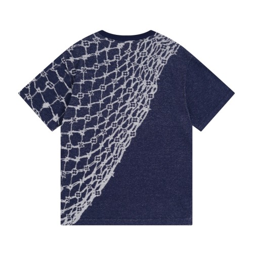 Louis Vuitton Luxury Brand Men Womens Short Sleeve T-Shirt Cotton Cotton Short-Sleeved Crewneck 1AFQQR   