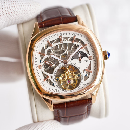 Cartier Mens Watch Luxury Brand Design Fashion Type with Original Box