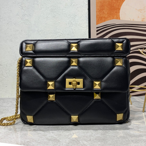 Valentino Womens Bags Crossbody Bags Handbags Luxury Brand Valentino Garavani Roman Stud with Original Box V009083#  