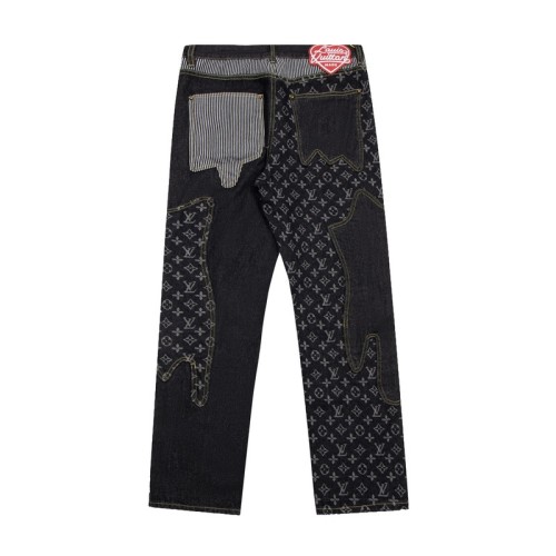 Louis Vuitton Luxury Brand Women Mens Pant Jeans   