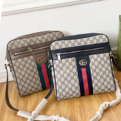 Gucci Mens Womens Fashion Bags Shoulder Bag Luxury Brand GG Supreme Ophidia Small Messenger Bag 547926 96IWN 4076 with Original Box