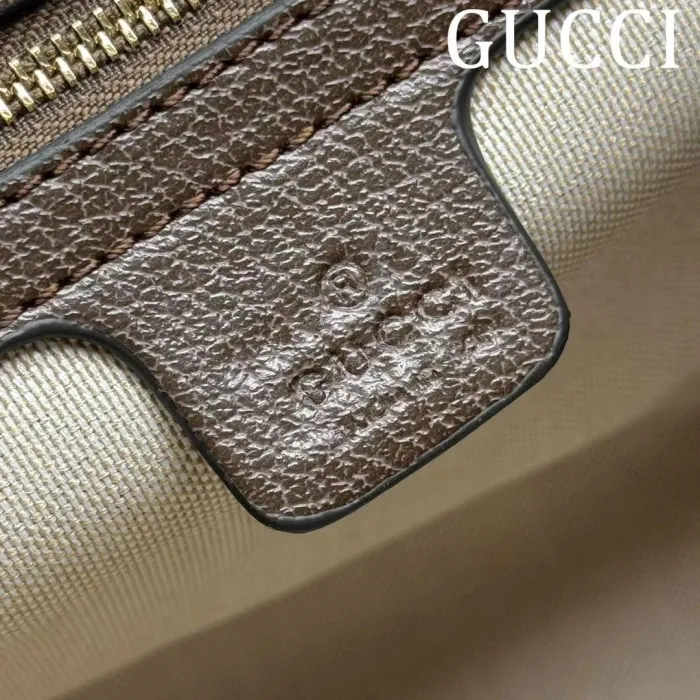 Gucci Mens Womens Bags Handbags Keepall Design Luxury Brand Ophidia medium top handle bag in beige and ebony canvas 772065 96IWG 8745 without Original Box