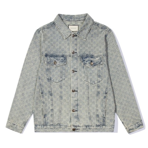 Gucci Men Womens Jackets Coat Luxury Brand Mens Denim Jacket Top Quality   