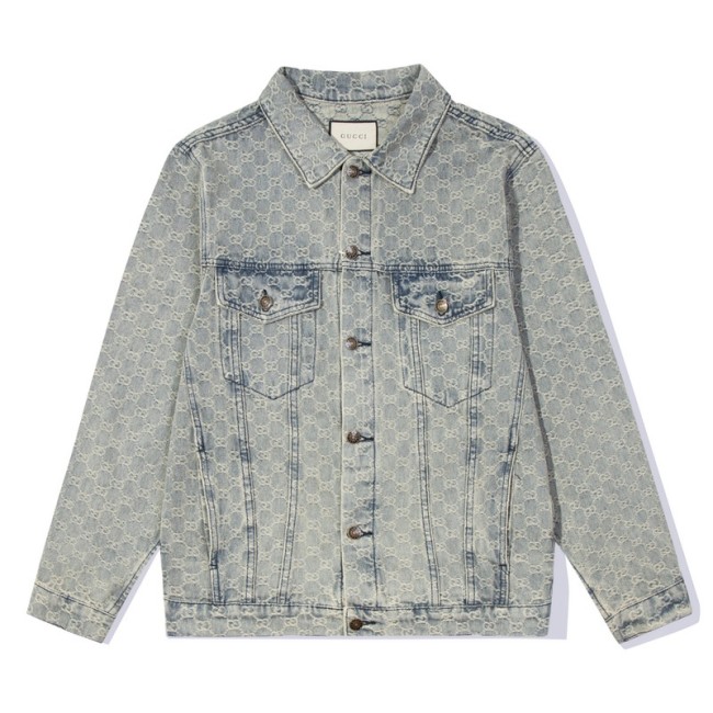 Gucci Men Womens Jackets Coat Luxury Brand Mens Denim Jacket Top Quality   