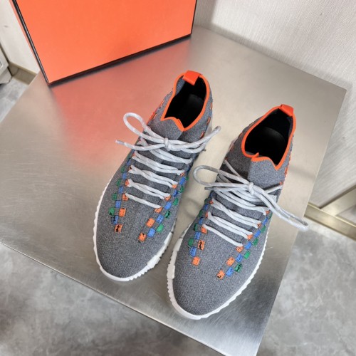 Hermes Mens Casual Shoes Fashion Sneakers Luxury Brand with Original Box