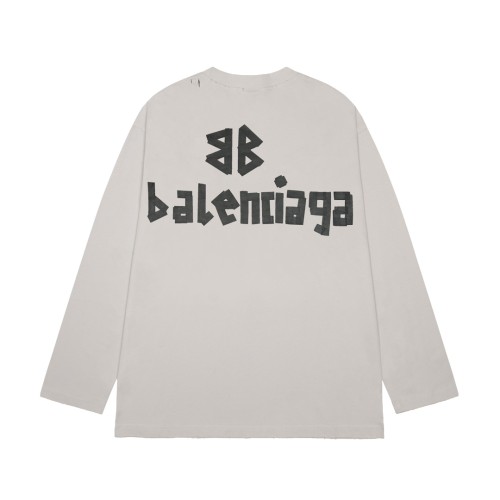 Balenciaga Luxury Brand Women Mens Long Sleeve T-Shirt   