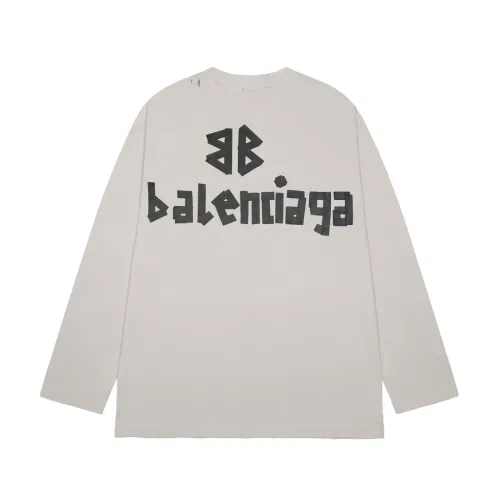 Balenciaga Luxury Brand Women Mens Long Sleeve T-Shirt   