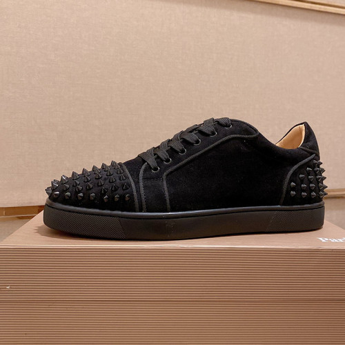 Christian Louboutin Mens Shoes Sneakers Luxury Brand Red Bottom Design Sports Footwears with Original Box