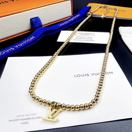 Louis Vuitton Luxury Men Womens Necklace Nano Beads Necklace M00730
