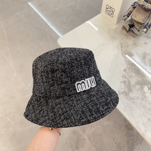Miumiu Men Womens Cap Bucket Hat Luxury Brand with Original Box  