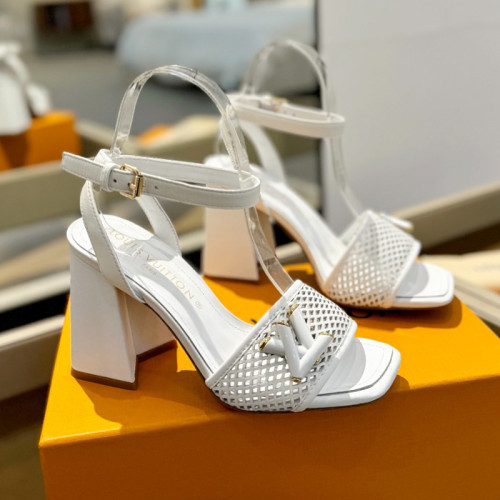 Louis Vuitton Womens Shoes Sandals High Heel 8cm Luxury Brand with Original Box  