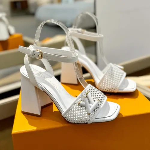 Louis Vuitton Womens Shoes Sandals High Heel 8cm Luxury Brand with Original Box  