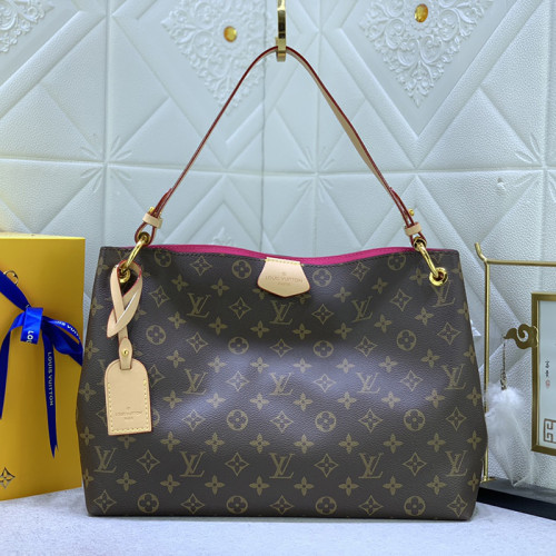 Louis Vuitton Womens Bags Handbags Luxury Brand Fashion Design GRACEFUL MM M43701 Beige Monogram Canvas without Original Box
