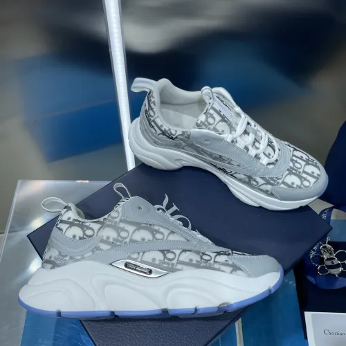 Dior Mens Shoes Sneakers Luxury Brand Breathable Design B22 SNEAKER Mesh with Smooth Calfskin with Original Box 3SN231YXX_H861
