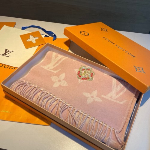 Louis Vuitton Scarves Men Womens Fashion Scarf with Original Box   