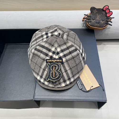 Burberry Womens Cap Beret Hat Luxury Brand with Original Box  