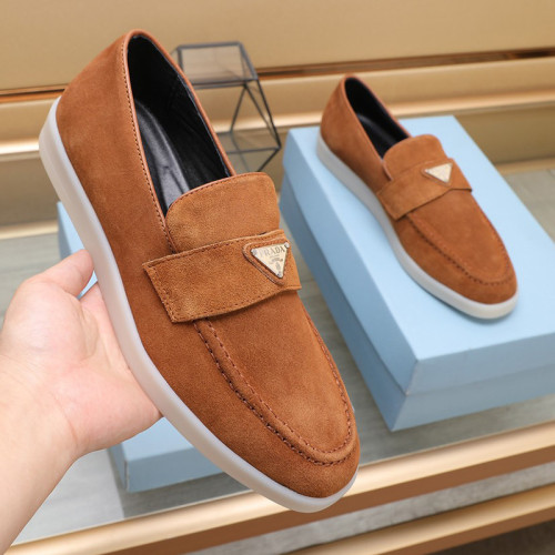 Prada Mens Shoes Casual Loafers for Men Luxury Brand Prada Shoes with Original Box Whatsapp 