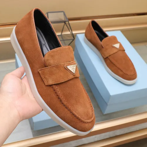Prada Mens Shoes Casual Loafers for Men Luxury Brand Prada Shoes with Original Box Whatsapp 