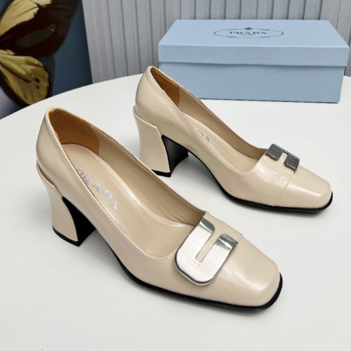 Prada Womens Shoes Casual Luxury Brand Pumps 8.5cm Heel with Original Box Whatsapp 
