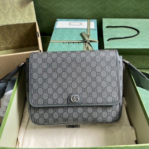 Gucci Mens Bags Shoulder Bag Luxury Brand Gucci Ophidia medium messenger bag 761741 FACJY 1244  