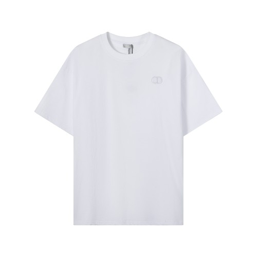 Doir Luxury Brand Women Mens Short Sleeve T-Shirt CD Icon Relaxed-Fit T-Shirt 943J605A0554_C080   