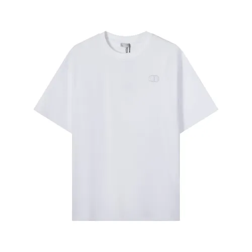 Doir Luxury Brand Women Mens Short Sleeve T-Shirt CD Icon Relaxed-Fit T-Shirt 943J605A0554_C080   
