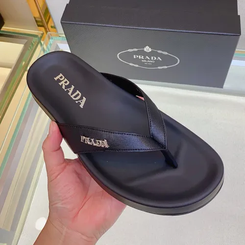 Prada Mens Shoes Slippers Luxury Brand Summer Slipper with Original Box  
