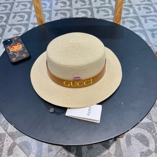 Gucci Womens Cap Bucket Hat Straw Hat Luxury Brand with Original Box  