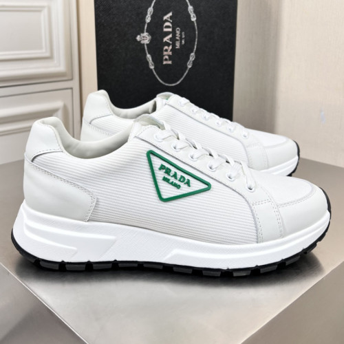 Prada Mens Shoes Casual Luxury Brand Breathable Sneakers with Original Box