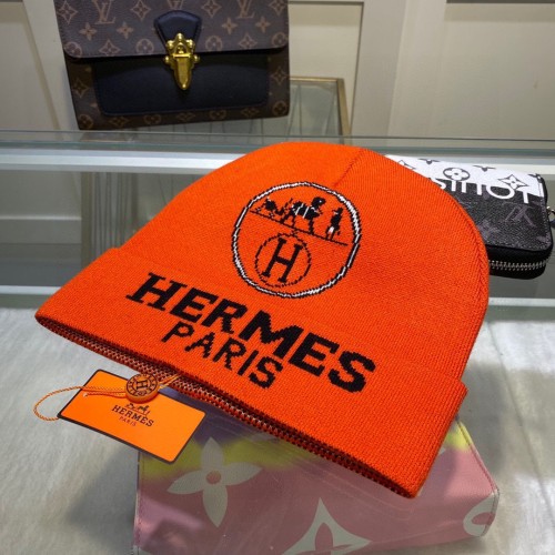 Hermes Men Womens Cap Knit Hat Luxury Brand with Original Box  
