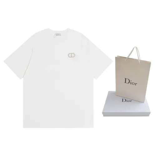 Doir Luxury Brand Women Mens Short Sleeve T-Shirt CD Icon Relaxed-Fit T-Shirt   